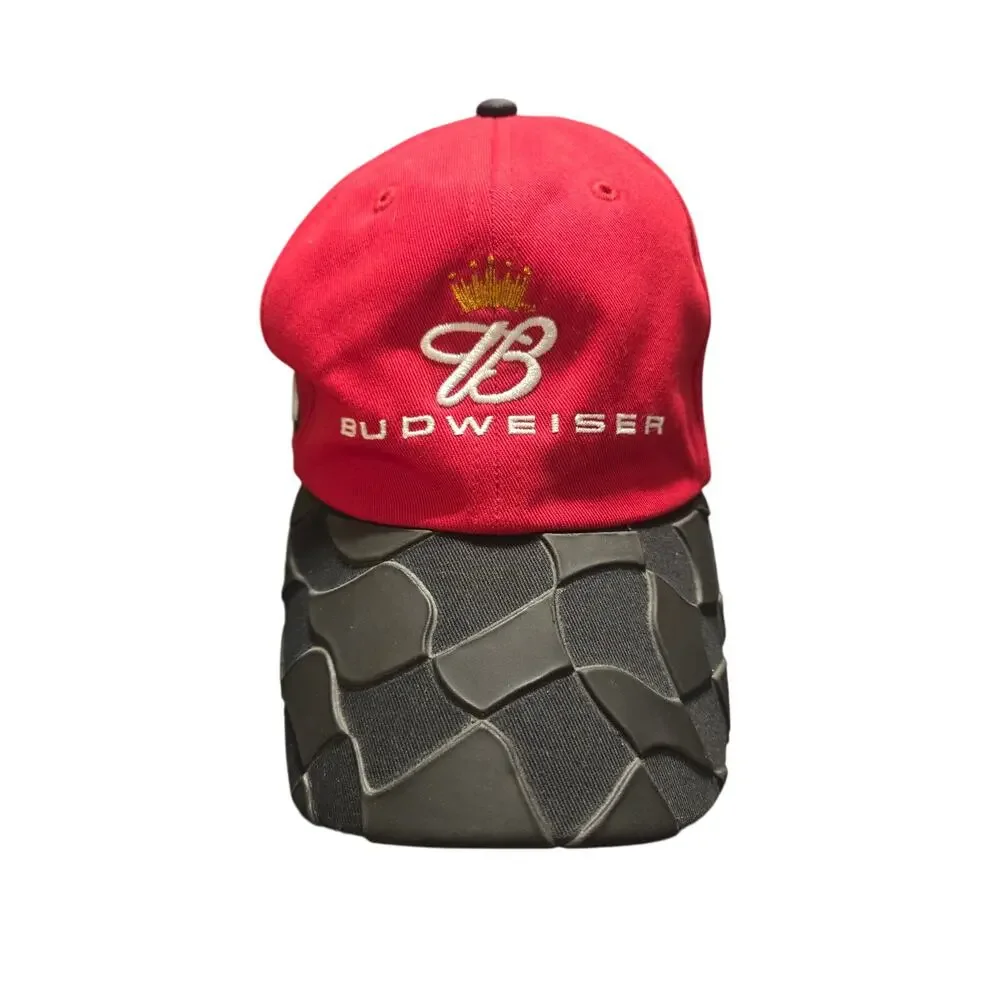Dale Earnhardt Jr #8 Budweiser Chase Authentics Tire Tread Brim NASCAR Cap